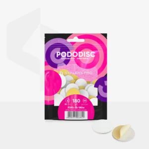 Wymienne pilniki białe na miękkiej bazie do dysku do pedicure PODODISC L EXPERT (50 szt) 180 grit