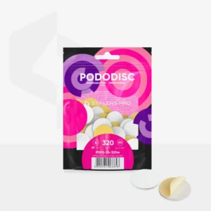 Wymienne pilniki białe na miękkiej bazie do dysku do pedicure PODODISC L EXPERT (50 szt) 320 grit